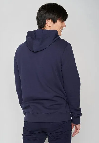GreenBomb GREENBOMB Nature Friends Star - Kuschliger Hoodie aus Bio-Baumwolle / hochwertiger Print / GOTS / Fair & Vegan, Blau (marineblau), – Produktbild 4 von 4