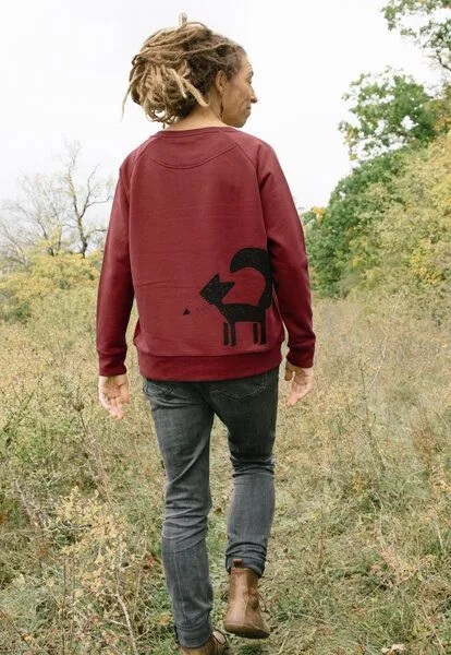 Cmig Cmig Damen Pullover Fuchs, Burgundy, – Produktbild 4 von 4