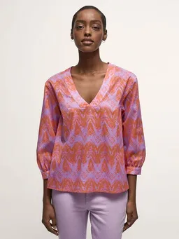 LANIUS LANIUS Bluse Print Wild Waves aus Bio-Baumwolle – Produktbild 1 von 1