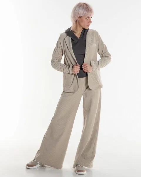 Alma & Lovis Alma & Lovis Stylischer Blazer aus softem Cord | Cord Blazer, Desert (beige), – Produktbild 2 von 4