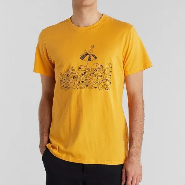 Dedicated DEDICATED T-Shirt Beach - Honey Yellow – Produktbild 1 von 3