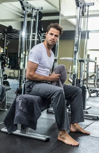 Haasis Bodywear Haasis Bodywear Herren Pyjamahose lang mit Seitentaschen, Single Jersey, reine Baumwolle, Carbon, – Produktbild 1 von 4
