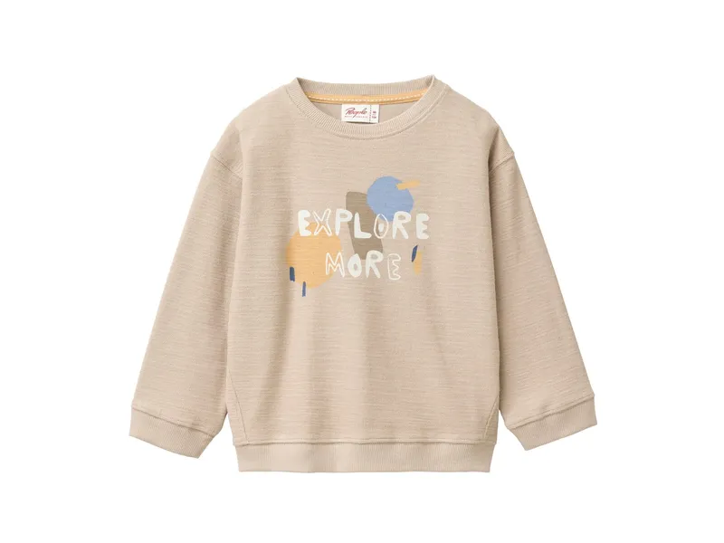 People Wear Organic People Wear Organic Sweat-Pullover dunkelsand Gr. 98/104, Natur, – Produktbild 1 von 1