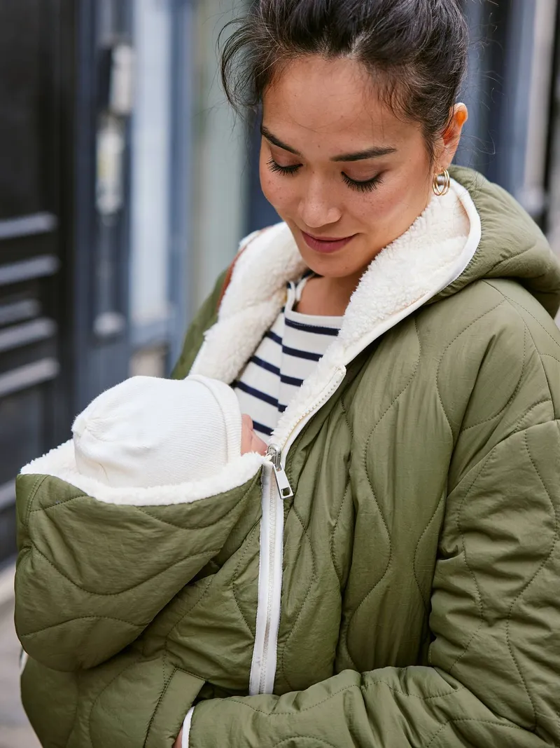 Envie De Fraise Wendbare Umstandsjacke, Khaki, – Produktbild 1 von 4