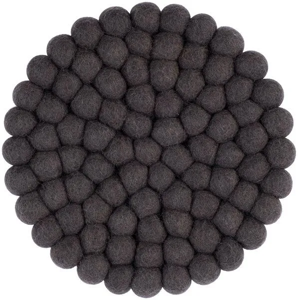 myfelt myfelt Filzkugel Topfuntersetzer (⌀ 20 cm), Anthrazit (kuno), – Produktbild 1 von 4