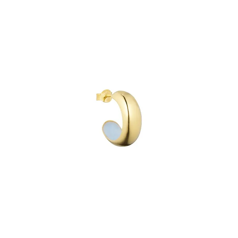 Design Letters Chunky Rainbow Creole Enamel 8mm vergoldet (1 pcs) – Produktbild 1 von 1