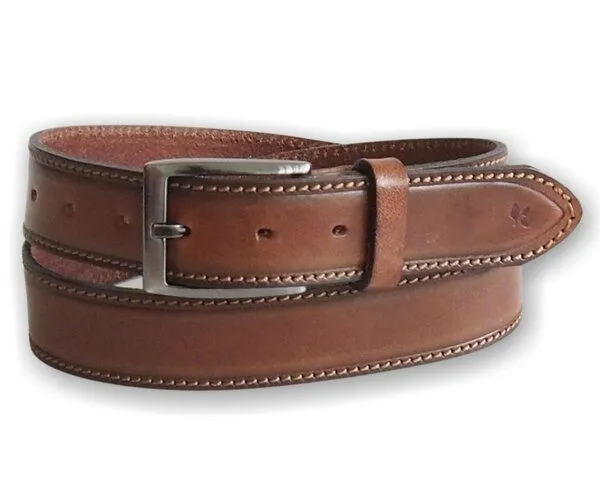 Greenbelts Greenbelts Herren Ledergürtel DERRY, Cognac, – Produktbild 3 von 6