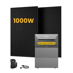 Anker Anker SOLIX Solarbank 3 E2700 Pro, mit 2 x 500W Bifaziale Solarmodule, by Powerness - 8.1kWh / 1 x Smart Meter / Standardversand – Produktbild 1 von 1