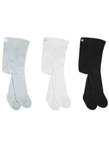 bistyle bistyle Strumpfhose 3er-Pack für Baby Jungen Mädchen Unisex GOTS-zertifiziert, Grau, – Produktbild 1 von 4