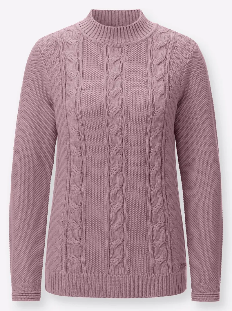 Witt Stehkragenpullover mauve, Mauve, – Produktbild 1 von 2