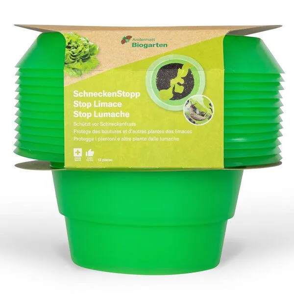 Andermatt Biogarten Andermatt Biogarten SchneckenStopp PP – Set à 12 Stück, Grün, – Produktbild 3 von 3