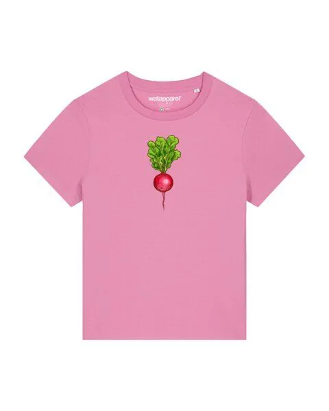 watapparel watapparel T-Shirt Frauen Radieschen, Bubble pink, – Produktbild 1 von 4