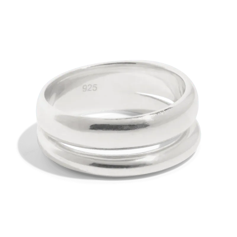 Bound Studios Bound Studios Damen vegan Ring Der Bobbie Sterling Silber, Silber, – Produktbild 1 von 2