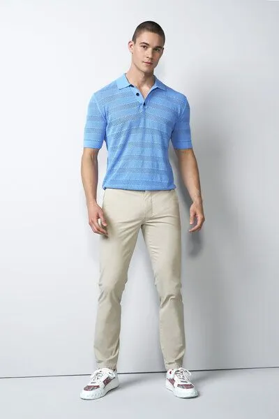 M 5 BY MEYER M 5 BY MEYER Chino mit Stretchbund, Beige (sand), – Produktbild 1 von 7