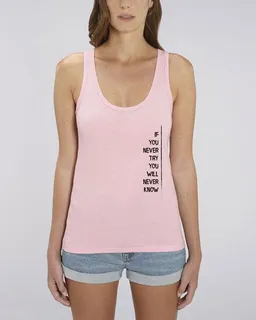 Human Family Human Family Bio Damen Tank-Top "Gleam - If U try" in 6 Farben – Produktbild 1 von 1