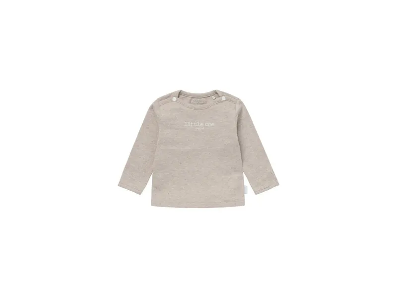 Noppies Langarmshirt Hester taupe melange Gr. 62, Natur, braun, – Produktbild 1 von 2