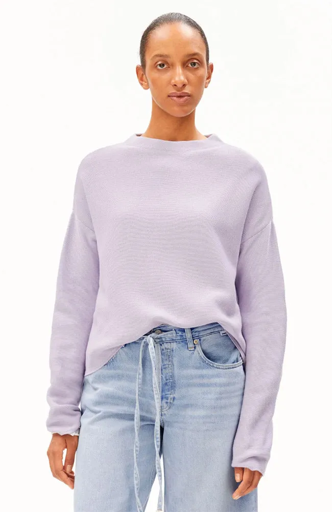 ARMEDANGELS ARMEDANGELS Damen vegan Pullover Merinaa Moonlit Lilac, Lila, – Produktbild 2 von 2