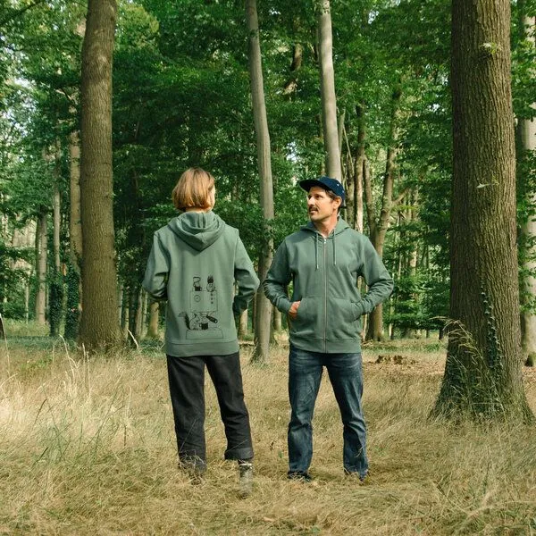 Cmig Cmig Kaffee-Hörnchen Kapuzenjacke unisex für Kaffeefreunde, Green bay (grün), – Produktbild 4 von 4