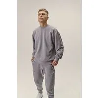 WOTE WOTE Herren vegan Oversized Sweatshirt Grau Melange – Produktbild 1 von 1