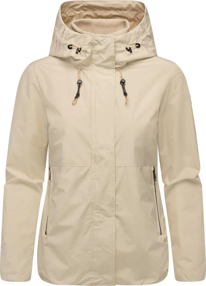 ragwear ragwear Outdoorjacke Sunniva A Wasserdichte und atmungsaktive Übergangsjacke, Beige, – Produktbild 2 von 5
