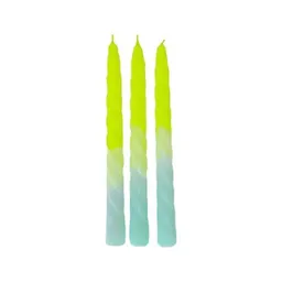 Pink Stories Pink Stories Dip Dye Twisted Kerzen 3er Set – Produktbild 1 von 1