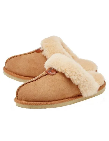 thies Pantoffel aus Schaffell "thies Pantoffel", Cashew, – Produktbild 2 von 4