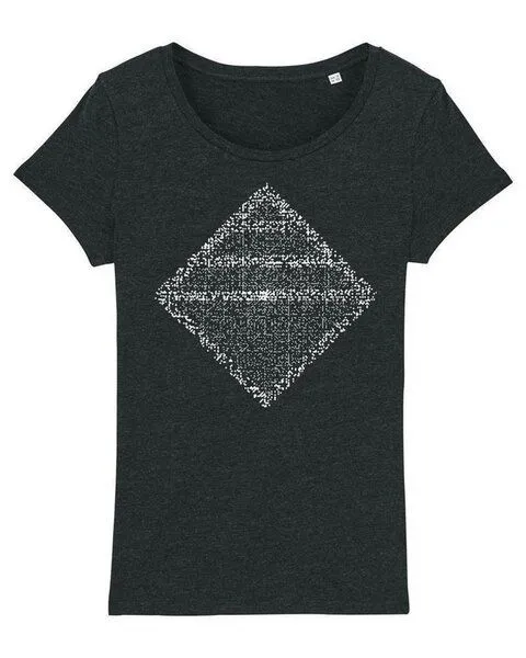 UNIPOLAR Unipolar Mathematik T-Shirt | Primspirale, Cream heather grey, – Produktbild 3 von 3