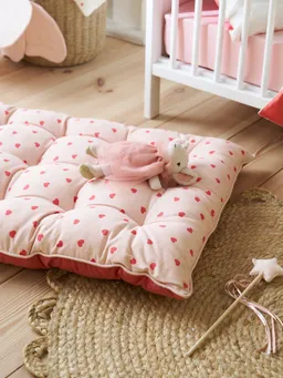 Vertbaudet Bodenmatratze HERZEN Kinderzimmer – Produktbild 1 von 1