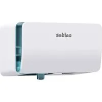 Satino Satino Doppelrollen-Toilettenpapier-Spender "HYGINITY" Kleinrollen, weiß – Produktbild 1 von 1