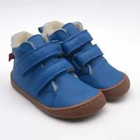 Pololo Pololo Barfuß Winterstiefel aus pflanzlich gegerbtem Leder, unisex, Gr. 22-34, Marineblau, – Produktbild 1 von 1