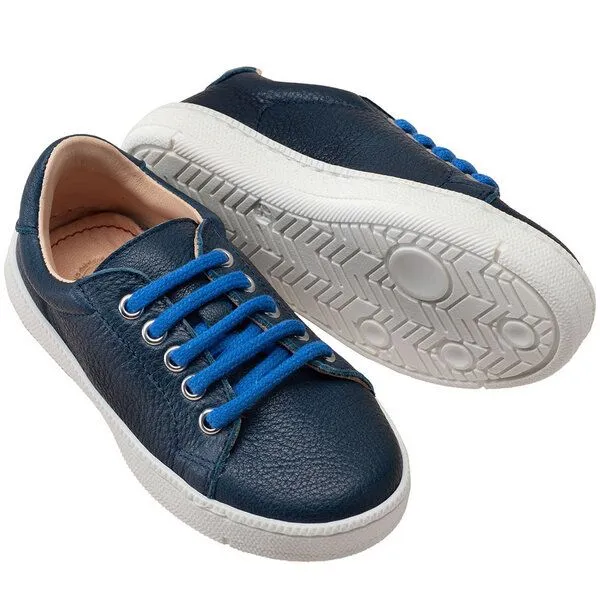 Pololo Pololo Sneaker aus pflanzlich gegerbtem Leder - 34, Blau, – Produktbild 1 von 4