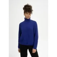 MELA MELA Rippstrick Rollkragenpullover Style CHIRHA aus 100% Bio-Baumwolle, Bold blue, – Produktbild 1 von 1