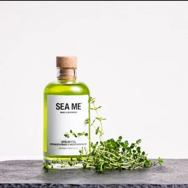 SEA ME SEA ME Spülmittel | ZitronenThymian & Meeresmineralien | vegan | Mehrweg-Glas 250 ml – Produktbild 1 von 3