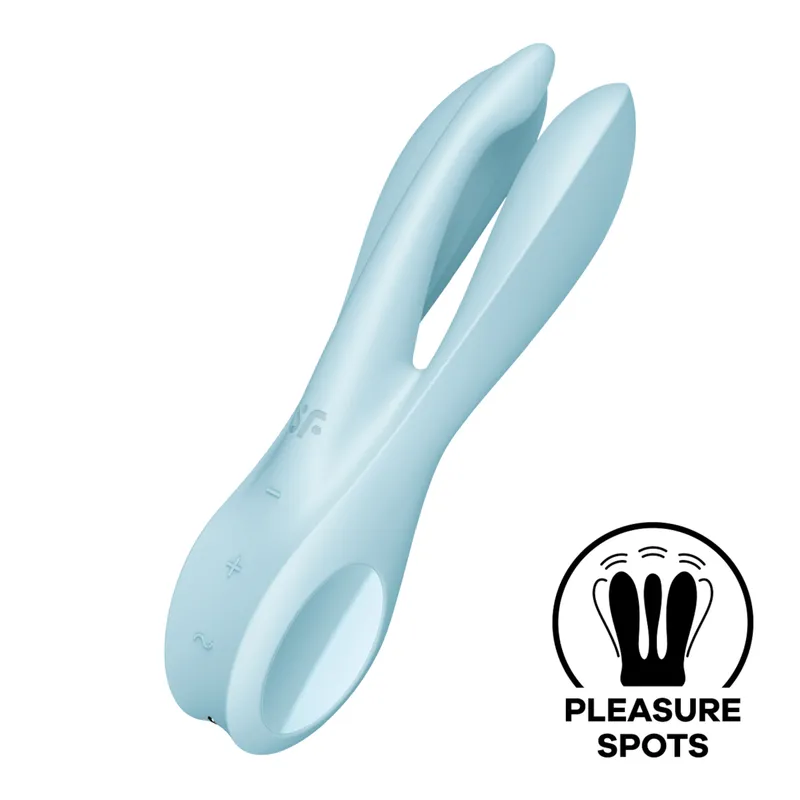 Satisfyer Satisfyer Threesome 1, 14 cm, Hellblau, – Produktbild 1 von 1