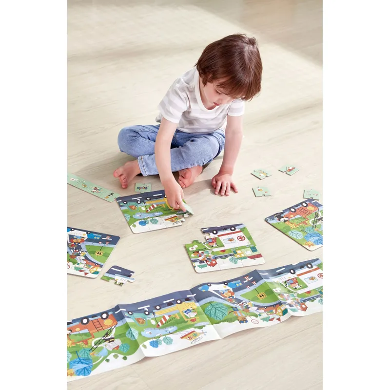 Hape Hape Puzzle Rettungsfahrzeuge, Mehrfarbig, – Produktbild 3 von 3