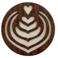 BeWooden BeWooden Holzbrosche Latte Art – Handgefertigter Schmuck aus Holz – Produktbild 1 von 1
