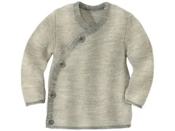 Disana Disana Baby Jacke Bio-Merinowolle melange-hellgrau Gr.62/68 – Produktbild 1 von 1