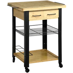 Kesper Kesper Küchenwagen mit 2 Schubladen & große Ablage, ca. 71x88x60cm – Produktbild 1 von 1