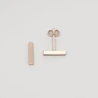 fejn jewelry fejn jewelry Ohrstecker 'satin bar', Rotgold, – Produktbild 1 von 1