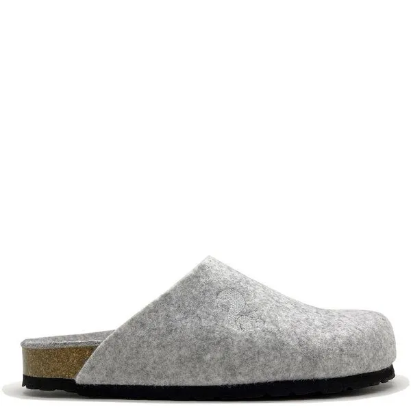 thies Veganer Bio Clog "thies ® PET" uni, aus recycelten Flaschen, fair produziert mit Tieffussbett, Stone (grau), – Produktbild 1 von 4