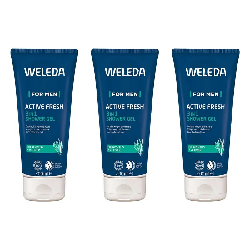 Weleda Weleda For Men Active Fresh 3in1 Shower Gel – Produktbild 1 von 2