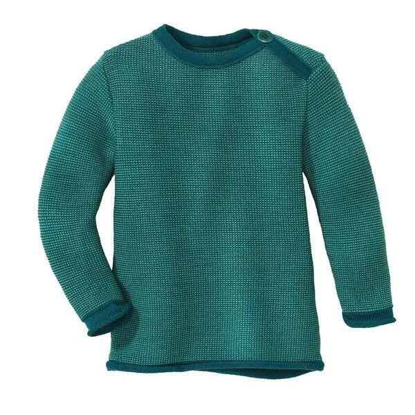 Disana Disana Melange-Pullover bio Merinowolle, Rose, – Produktbild 4 von 7