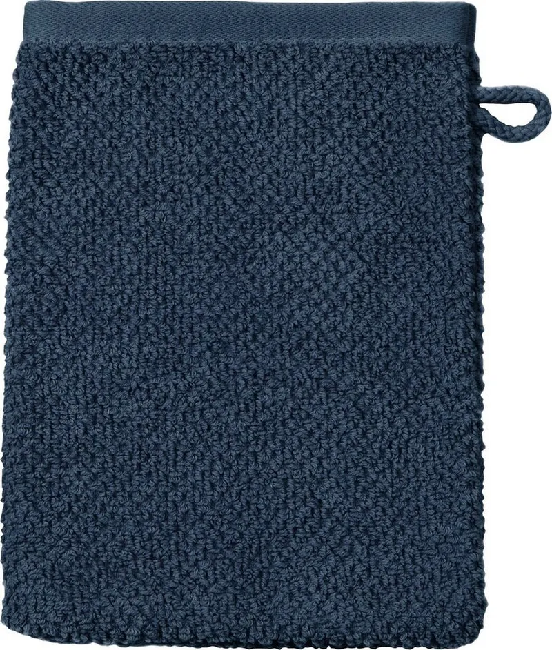 Ross Ross Waschhandschuh SELECTION, (6-St), 100 % Bio-Baumwolle, Blau, – Produktbild 2 von 5
