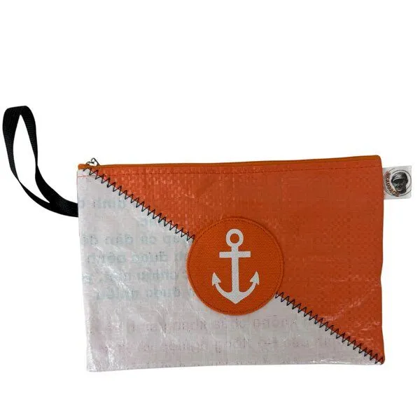 Beadbags Beadbags Spacy Ri74 Kosmetiktasche / Federmappe, Orange-weiß, – Produktbild 2 von 5