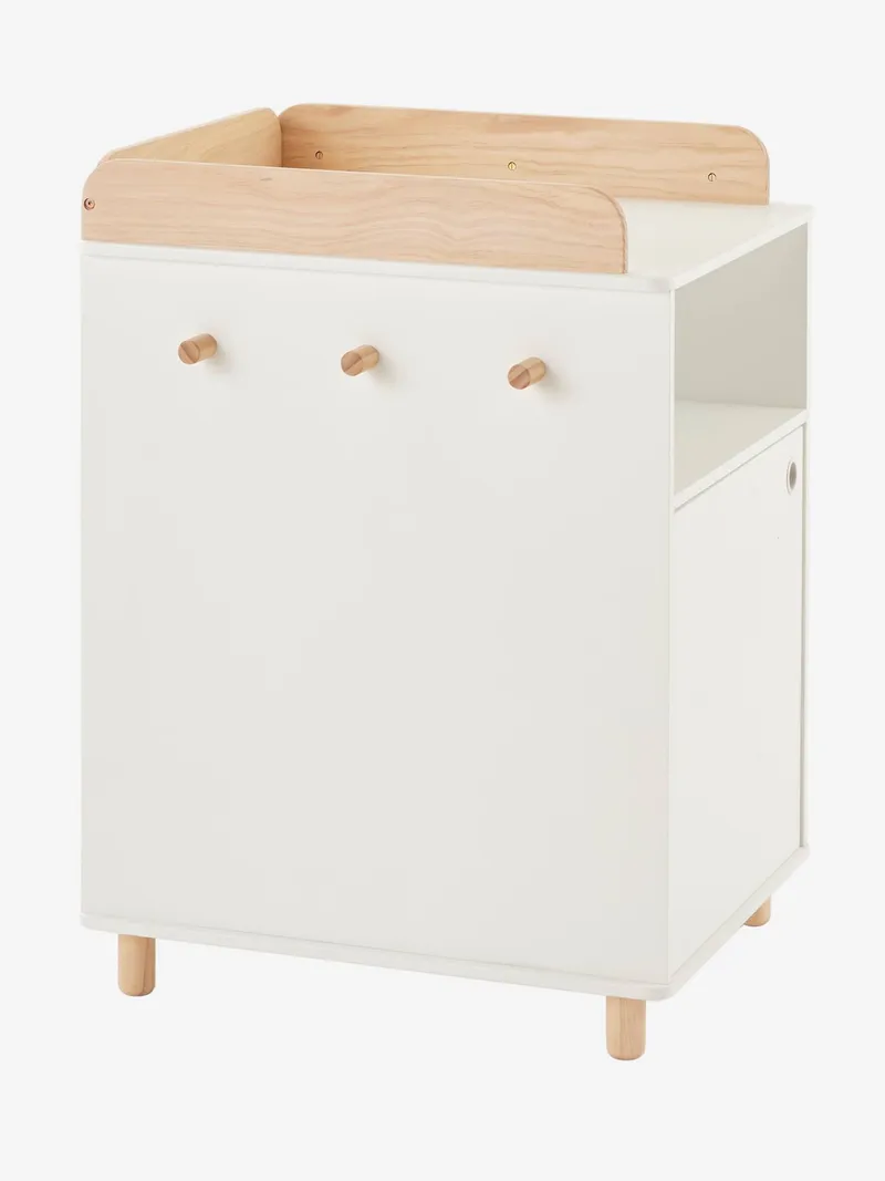 Vertbaudet Babyzimmer Wickeltisch PTILOU, Weiß/braun, – Produktbild 3 von 4