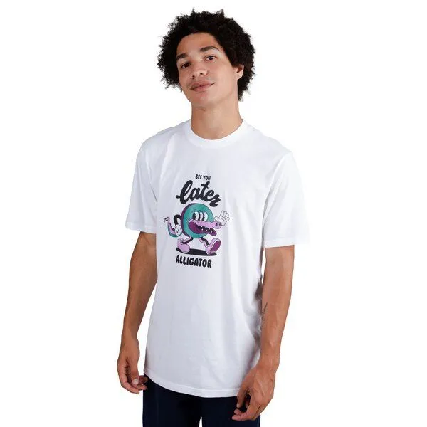 Brava Fabrics Brava Fabrics T-Shirt Yeye Alligator, Regular white, – Produktbild 1 von 5