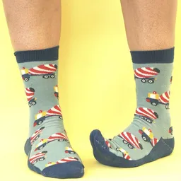 Fräulein Prusselise Fräulein Prusselise Betonmischer Socken blau rot bunt – Produktbild 1 von 1