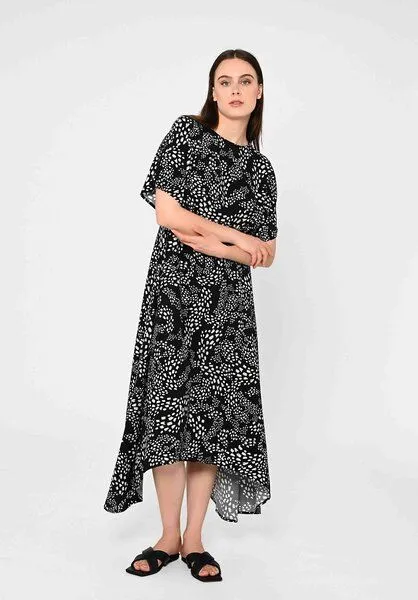 Lovjoi Lovjoi Dress ODON aus LENZING ECOVERO Viskose, Stream (mehrfarbig), – Produktbild 1 von 4