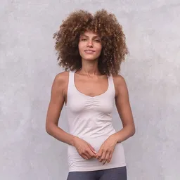 Jaya Jaya NOURI MELANGE - Damen - lockeres Top für Yoga aus Biobaumwolle – Produktbild 1 von 1