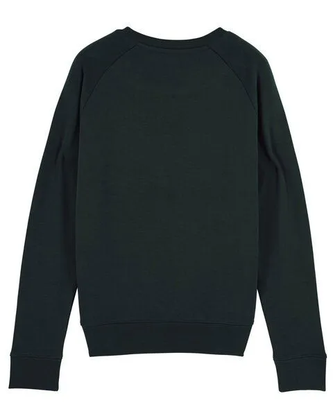 Human Family Human Family Bio Damen Rundhals Sweatshirt "Feel - Endless Love" - in 7 Farben, Schwarz, – Produktbild 2 von 3